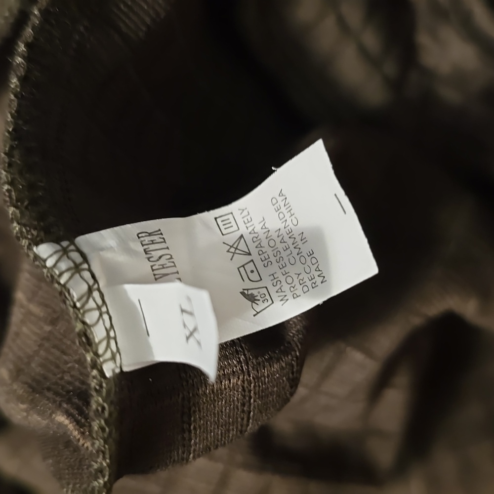 Olive green Sweatshirt with hood - Picture 8 of 9